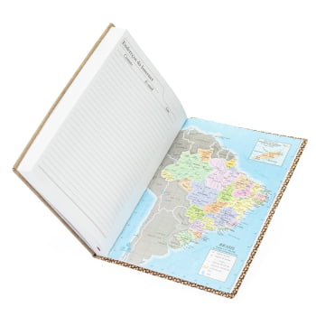 Agenda Personalizada 2026 Couro Sintético Diária X12289 Brinde Personalizado