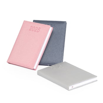 Agenda Personalizada 2026 Couro Sintético Diária X12323 Brinde Personalizado