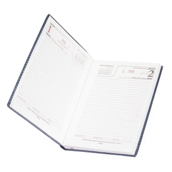 Agenda Personalizada 2026 Couro Sintético Diária X12323 Brinde Personalizado