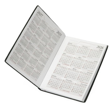 Agenda Personalizada 2026 Couro Sintético Diária X13287 Brindes Personalizados