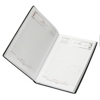 Agenda Personalizada 2026 Couro Sintético Diária X13287 Brindes Personalizados