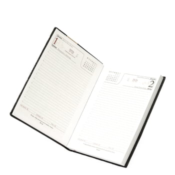 Agenda Personalizada 2026 Couro Sintético Diária X14461 Brinde Personalizado