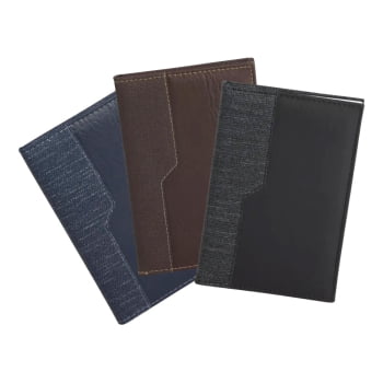 Agenda Personalizada 2026 Couro Sintético Diária X15104 Brinde Personalizado
