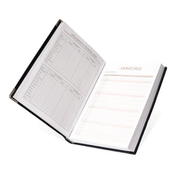Agenda Personalizada 2026 Couro Sintético Diária X15113 Brindes Personalizados