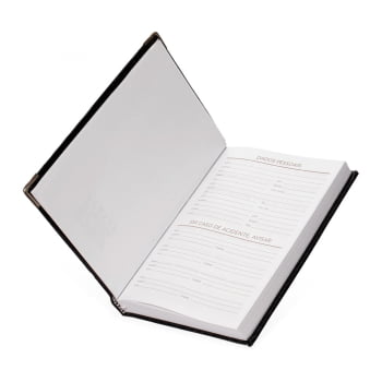 Agenda Personalizada 2026 Couro Sintético Diária X15118 Brinde Personalizado