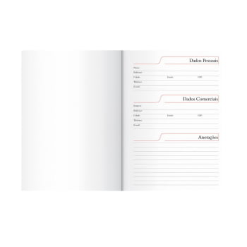 Agenda Personalizada 2026 Couro Sintético Diária X15311 Brinde Personalizado