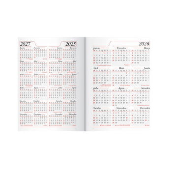 Agenda Personalizada 2026 Couro Sintético Diária X15311 Brinde Personalizado