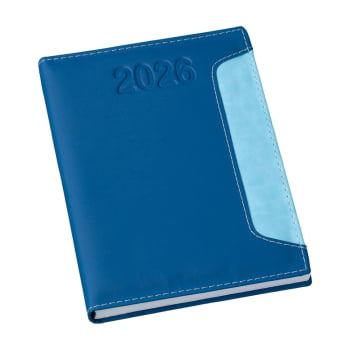 Agenda Personalizada 2026 Couro Sintético Diária X15311 Brinde Personalizado