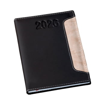 Agenda Personalizada 2026 Couro Sintético Diária X15311 Brinde Personalizado