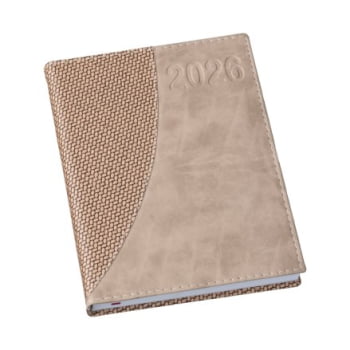 Agenda Personalizada 2026 Couro Sintético  LU164L Brinde Personalizado