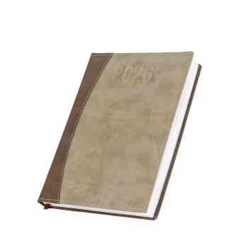 Agenda Personalizada 2026 Couro Sintético Plano Diário X12293 Bindes Personalizados