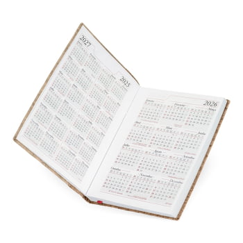 Agenda Personalizada 2026 Couro Sintético Plano Diário X12296 Brinde Personalizado