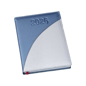 Agenda Personalizada 2026 Couro Sintético Plano Diário X12362 Bindes Personalizados