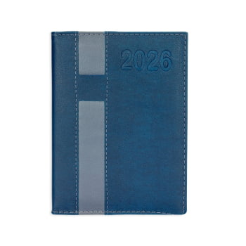 Agenda Personalizada 2026 Couro Sintético Plano Diário X12475 Bindes Personalizados