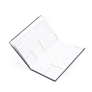 Agenda Personalizada 2026 Couro Sintético Plano Diário X15110 Bindes Personalizados