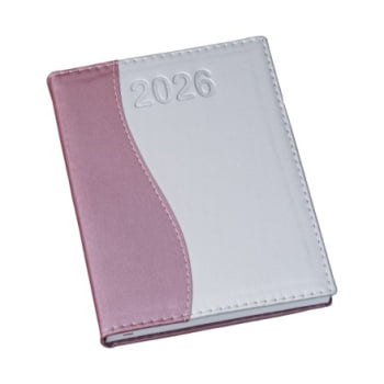 Agenda Personalizada 2026 Couro Sintético Vinho LU153L Brindes Personalizados