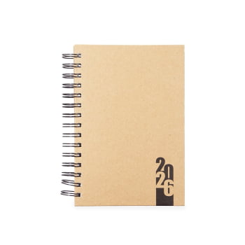 Agenda Personalizada 2026 Kraft Diária X15111 Brindes Personalizados