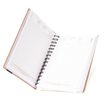 Agenda Personalizada 2026 Kraft Diária X15111 Brindes Personalizados