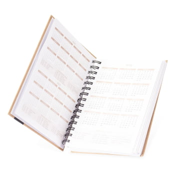 Agenda Personalizada 2026 Kraft Diária X15111 Brindes Personalizados