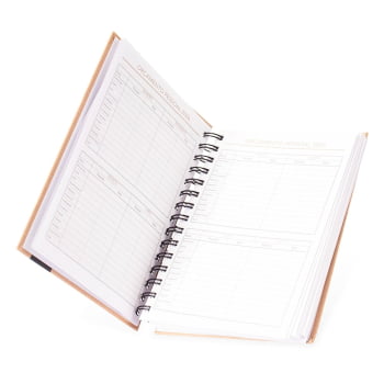 Agenda Personalizada 2026 Kraft Diária X15111 Brindes Personalizados