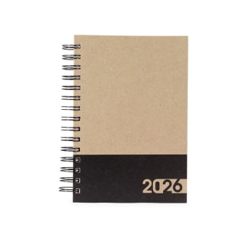 Agenda Personalizada 2026 Kraft Diária X15112 Brinde Personalizado