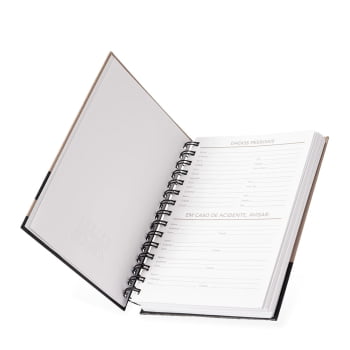 Agenda Personalizada 2026 Kraft Diária X15112 Brinde Personalizado