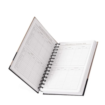 Agenda Personalizada 2026 Kraft Diária X15112 Brinde Personalizado