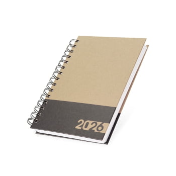 Agenda Personalizada 2026 Kraft Diária X15112 Brinde Personalizado