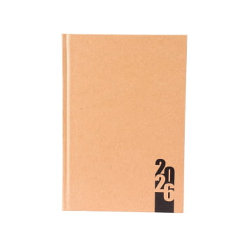 Agenda Personalizada 2026 Kraft Diária X15117G Brinde Personalizado