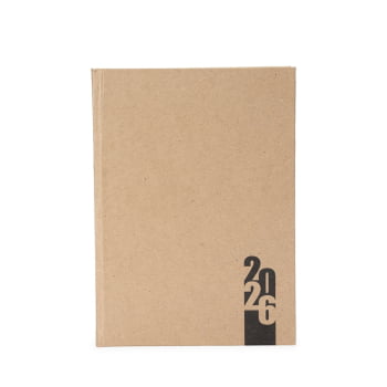 Agenda Personalizada 2026 Kraft Diária X15117P Brindes Personalizados