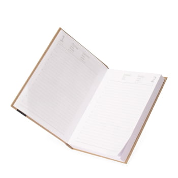 Agenda Personalizada 2026 Kraft Diária X15117P Brindes Personalizados