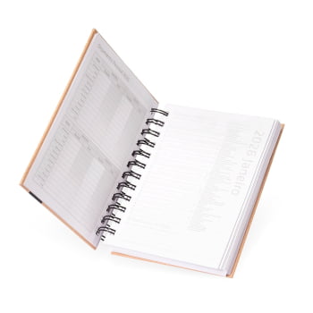 Agenda Personalizada 2026 Kraft Diária X15138 Brinde Personalizado
