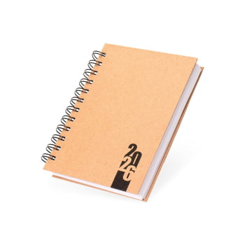 Agenda Personalizada 2026 Kraft Diária X15138 Brinde Personalizado