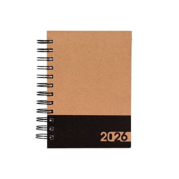 Agenda Personalizada 2026 Kraft Diária X15139 Brindes Personalizados