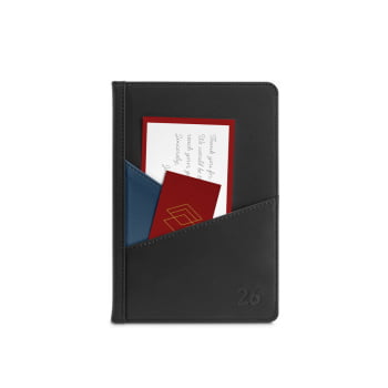 Agenda Personalizada 2026 Poliuretano Plano Diário SP66220 Brinde Personalizado