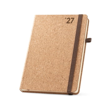 Agenda Personalizada 2027 A5 em Cortiça Plano Diário SP66095