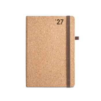 Agenda Personalizada 2027 A5 em Cortiça Plano Diário SP66095