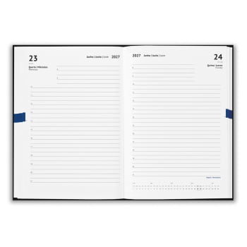 Agenda Personalizada 2027 A5 em Tecido Poliéster Diária SP66190