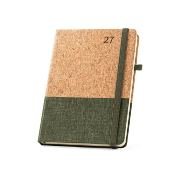 Agenda Personalizada 2027 B5 em Cortiça Plano Diário SP66199