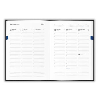 Agenda Personalizada 2027 B5 em Pele Reciclada Semanal SP66217