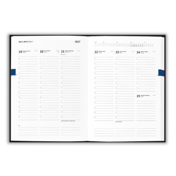 Agenda Personalizada 2027 B5 em PU Plano Semanal SP66114