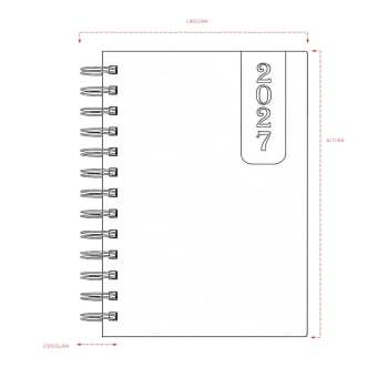 Agenda Personalizada 2027 Capa Dura em Prime X14462 Brinde Corporativo