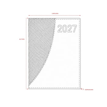 Agenda Personalizada 2027 Couro Sintético Diária X12289