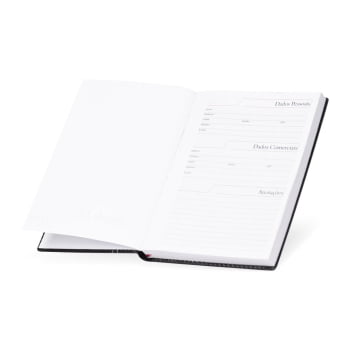 Agenda Personalizada 2027 Couro Sintético Diária com fita X13287