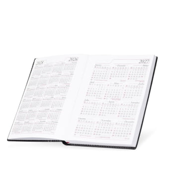 Agenda Personalizada 2027 Couro Sintético Diária com fita X13287