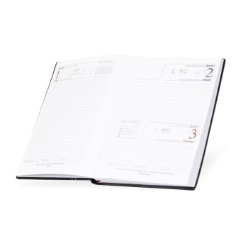 Agenda Personalizada 2027 Couro Sintético Diária com fita X13287