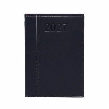 Agenda Personalizada 2027 Couro Sintético Diária com fita X13287