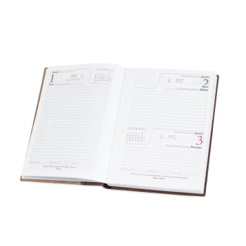 Agenda Personalizada 2027 Couro Sintético Plano Diário X12293 Agenda Personalizada 2027 Couro Sintético Plano Diário X12293
