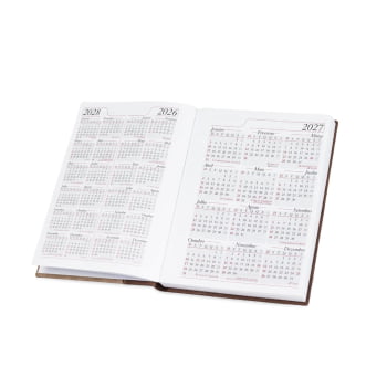 Agenda Personalizada 2027 Couro Sintético Plano Diário X12293