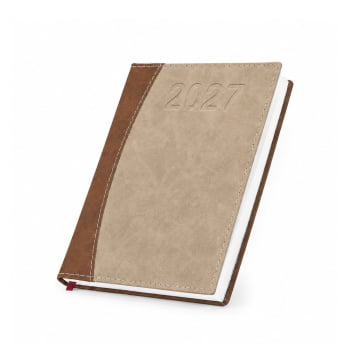 Agenda Personalizada 2027 Couro Sintético Plano Diário X12293